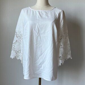 NWT Banana Republic White Lace Blouse